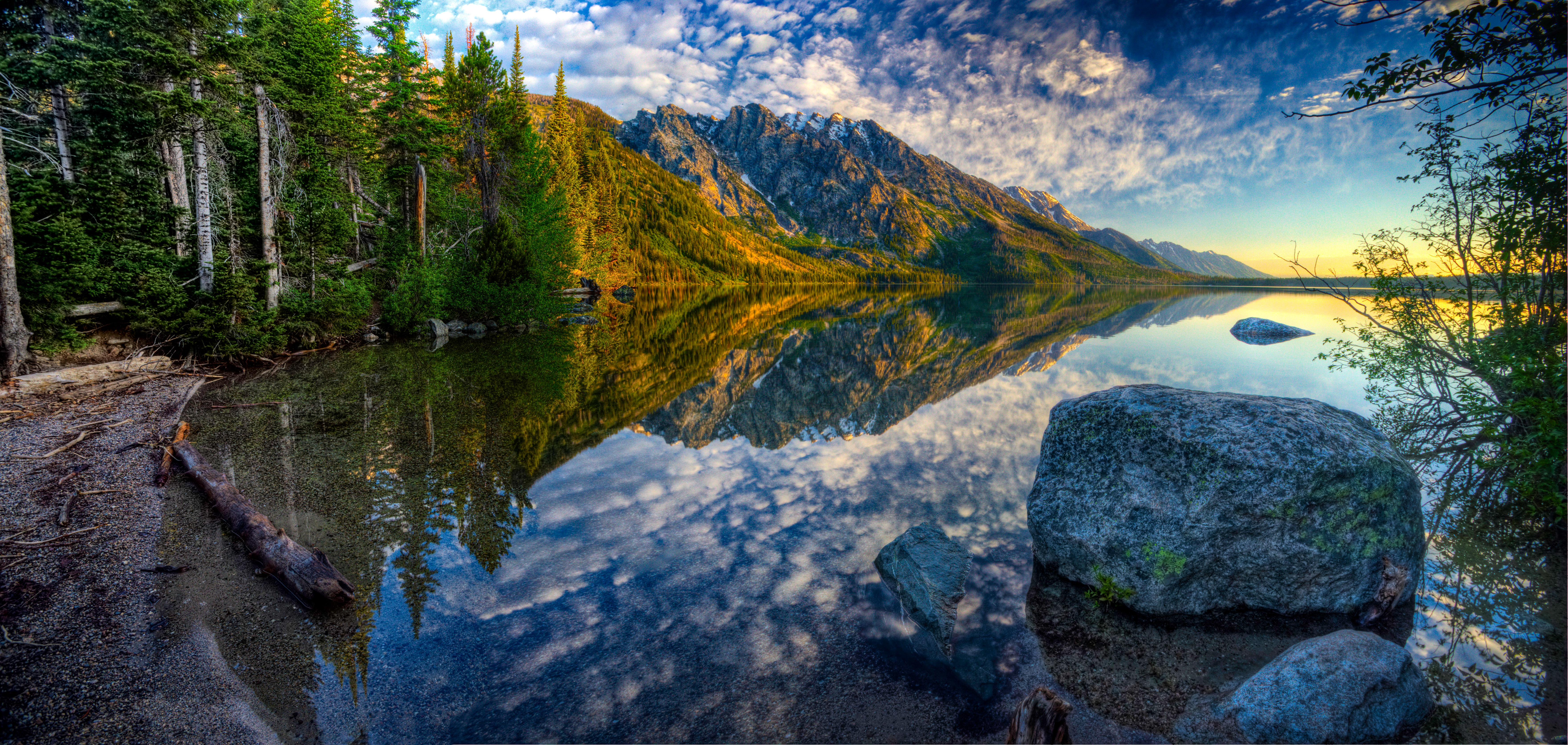 Природа жаждущих. Озеро Дженни, штат Вайоминг, США. Озеро в парке Стоун Маунтин. Река Енисей. Горное озеро 8k Ultra HD.