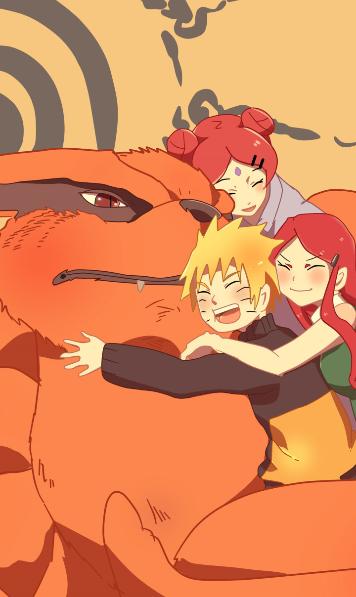 Download wallpaper Fox, <b>Naruto</b>, <b>Naruto</b>, Uzumaki Kushina, Uzumaki <b>Naruto</b>, Uz...