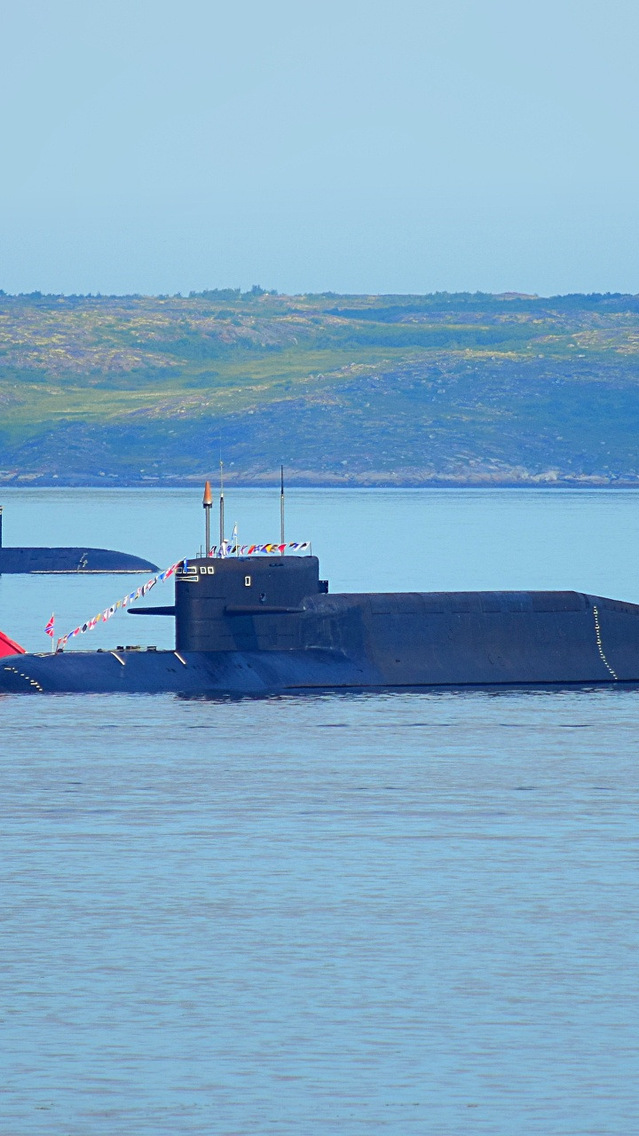 Download wallpaper parade, submarines, Severomorsk, section weapon in ...