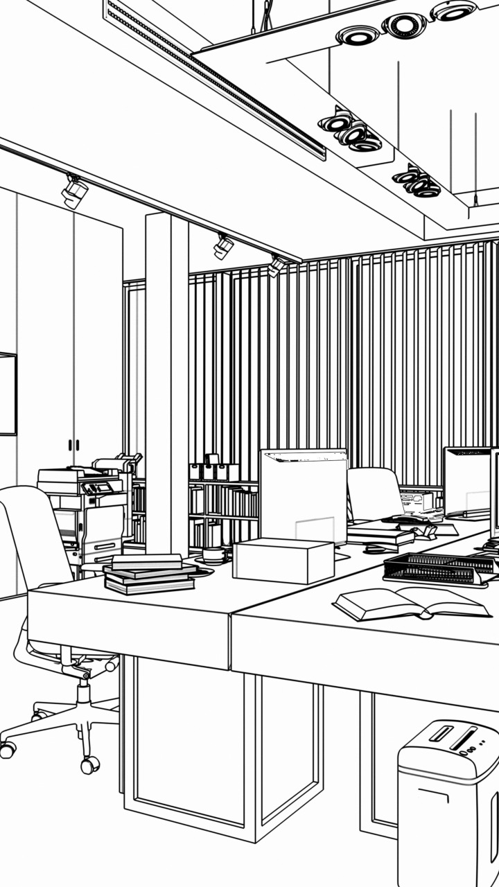 Download wallpaper design, lines, Sketch, section interior in