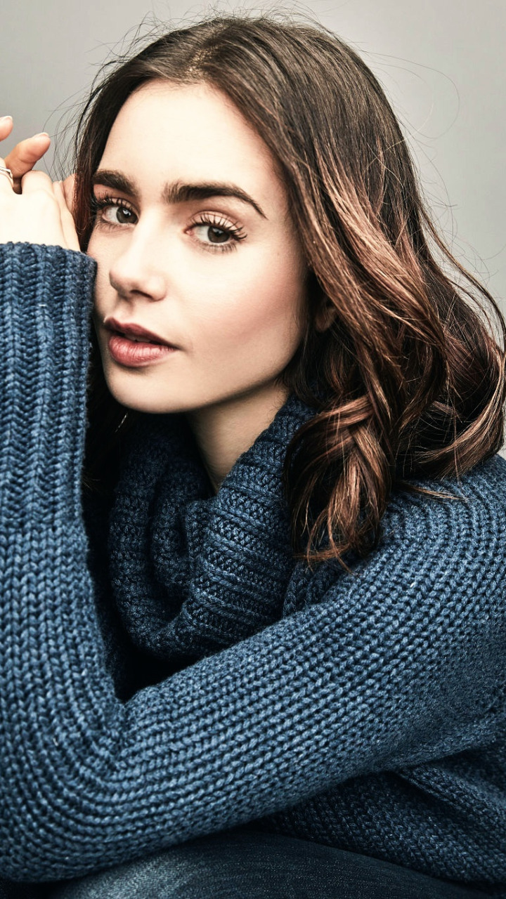 Download wallpaper Lily Collins, for the film, at the photo shoot, To