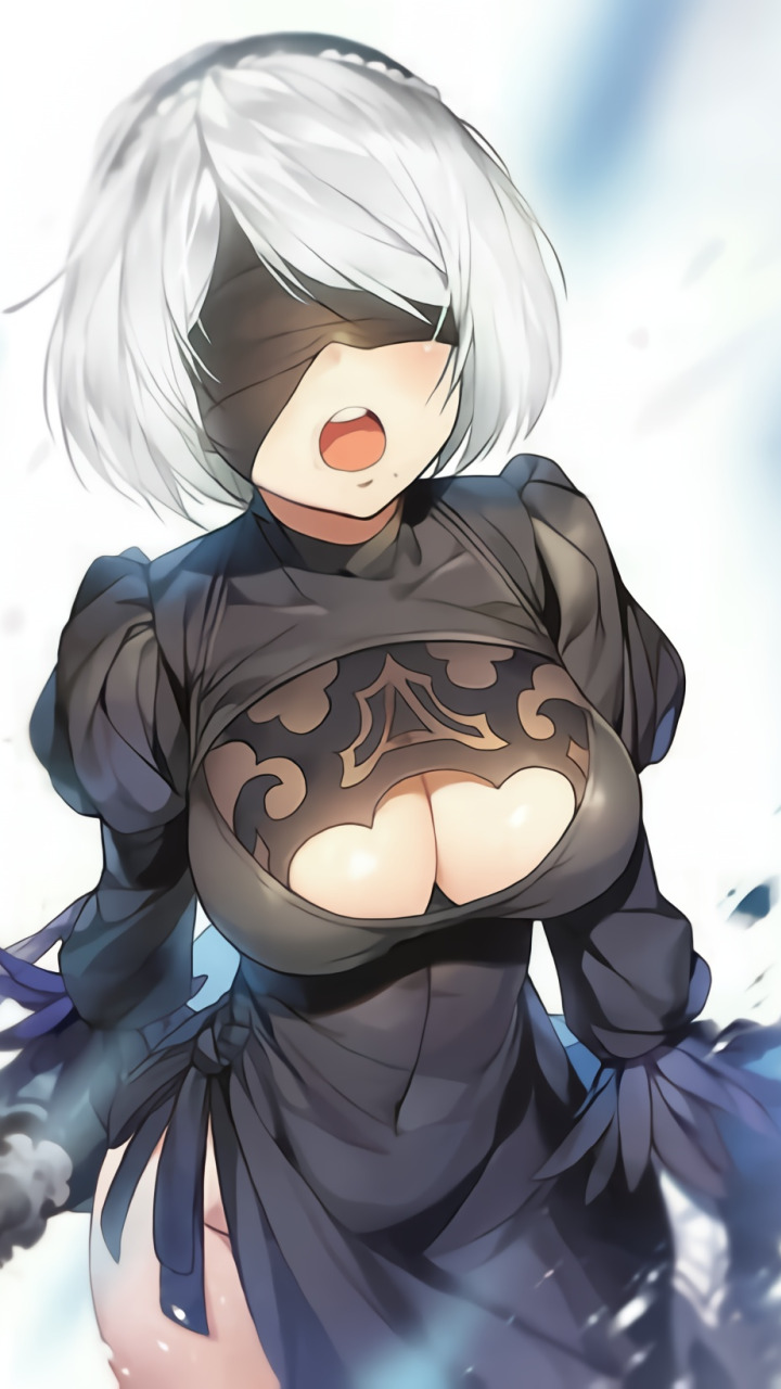 Download wallpaper Sexy girl, Nier Automata, Nier Machines 2B, section  shonen in resolution 720x1280