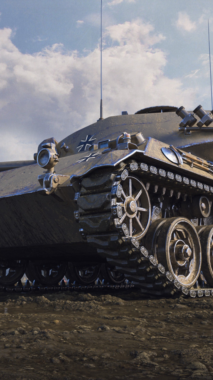 Download wallpaper WoT, World of Tanks, German tank, Wargaming, HWK 30 ...