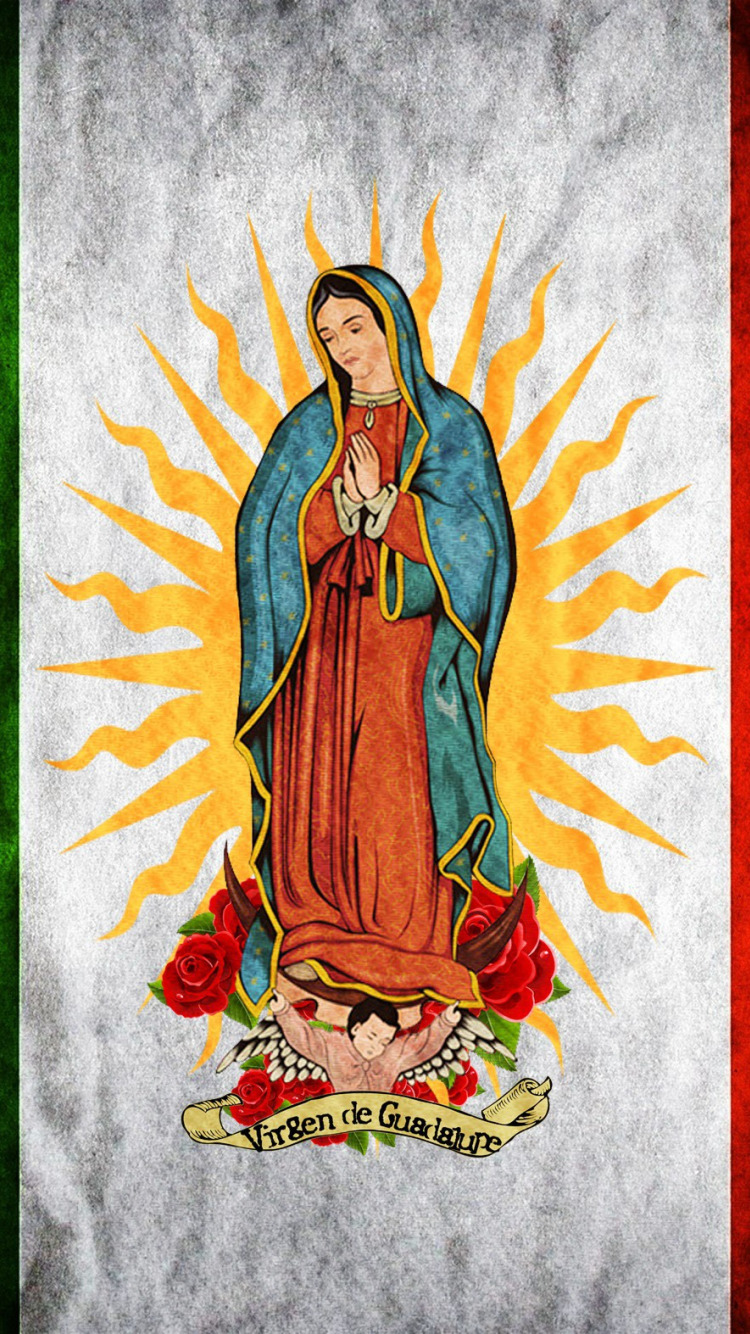 Download wallpaper rose, Mexico, flowers, sun, flag, Madonna, Maria ...