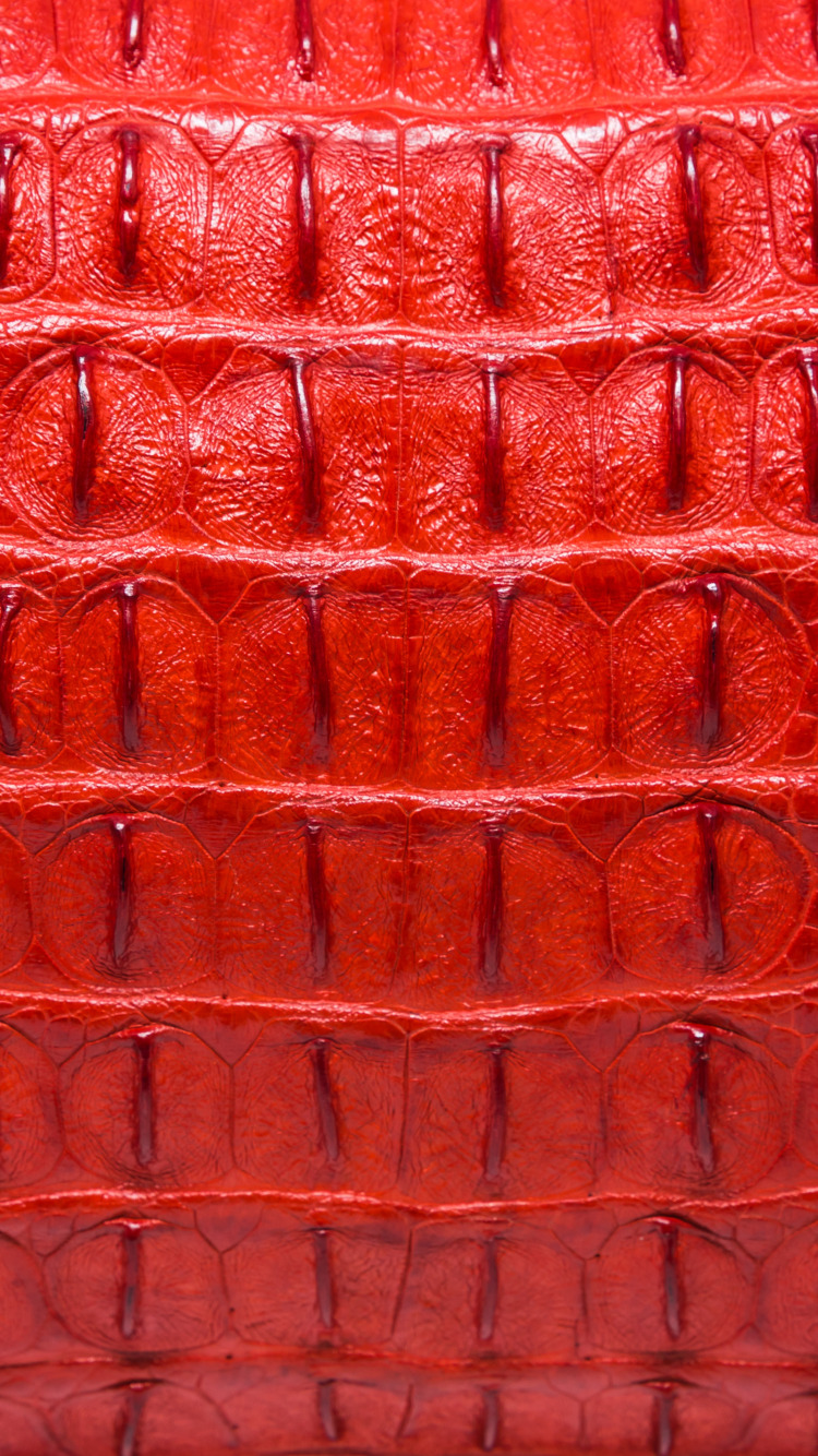 Download wallpaper red, background, leather, crocodile, red, texture ...