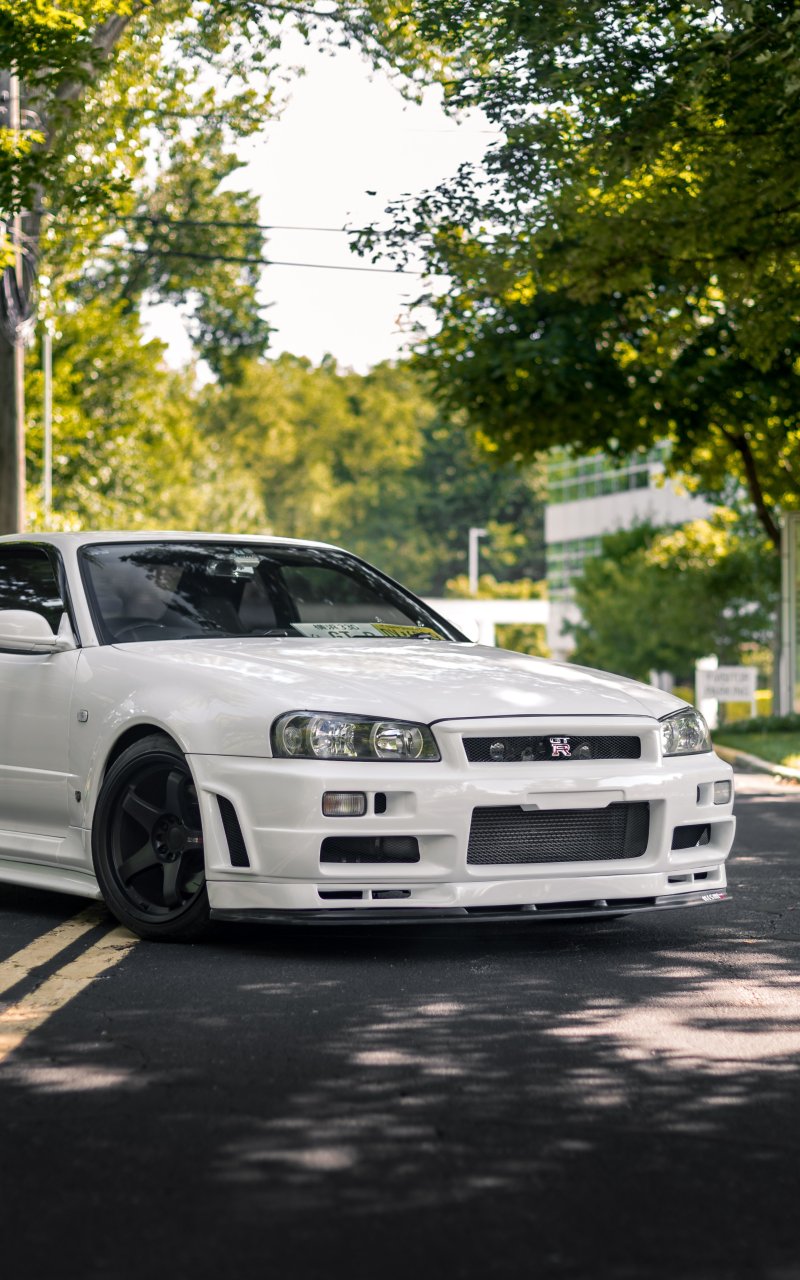 White Pfp Car Gt R R34 Download wallpaper white, GT-R, skyline, R34, section nissan in ...