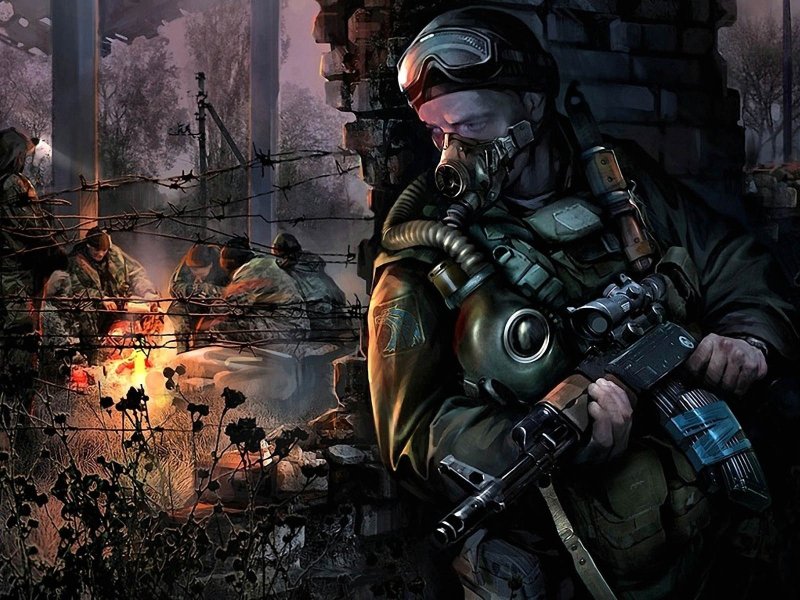 Stalker Machine Download wallpaper the evening, the fire, machine, Stalker, Stalker ...