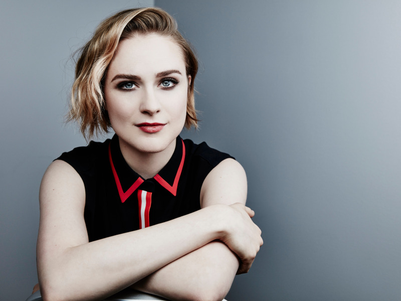 Download wallpaper smile, actress, Evan Rachel Wood, section girls in ...