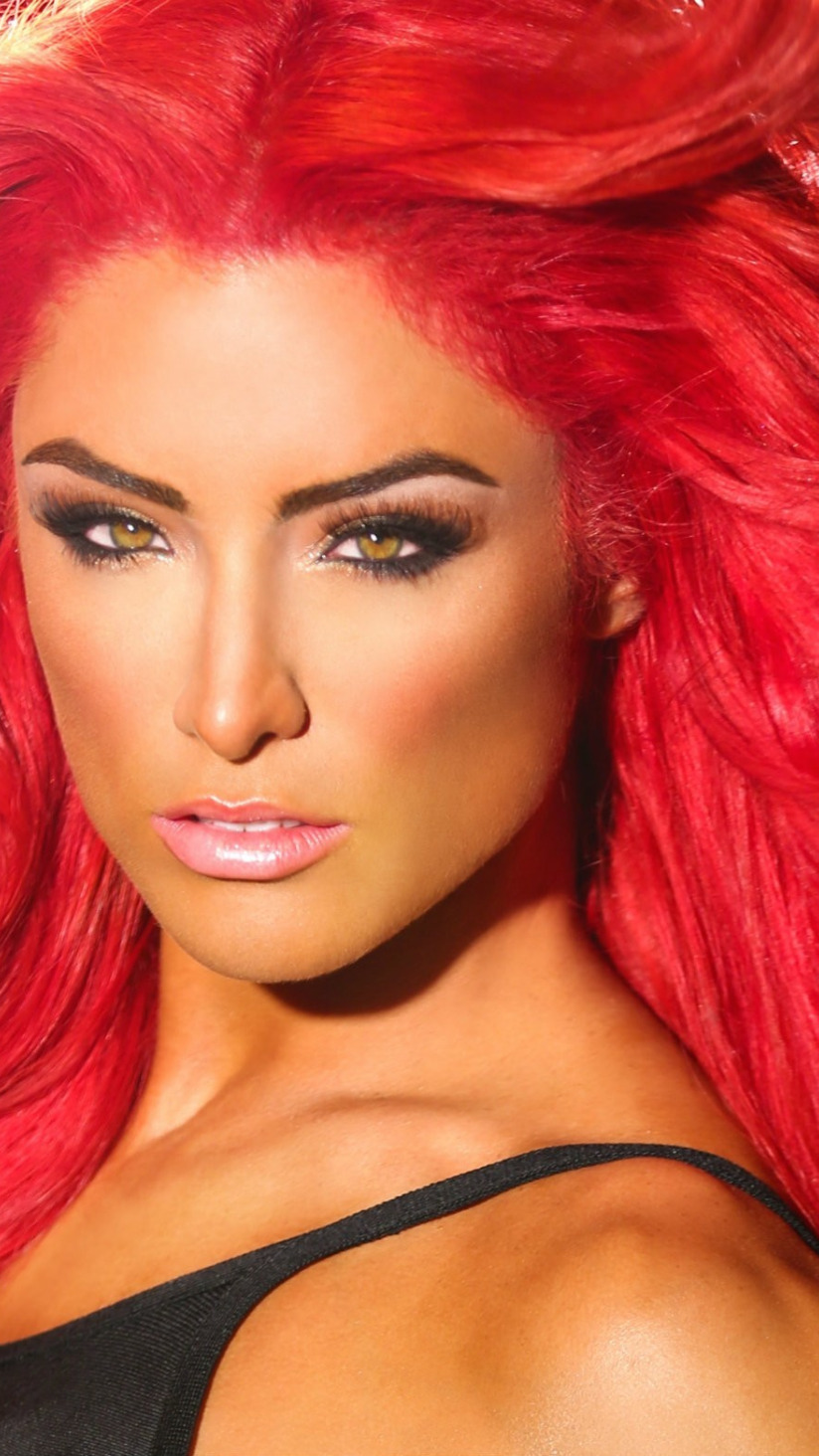 Download wallpaper model, makeup, hairstyle, wrestler, hair, WWE, Eva  Marie, Eva Marie, section girls in resolution 824x1464