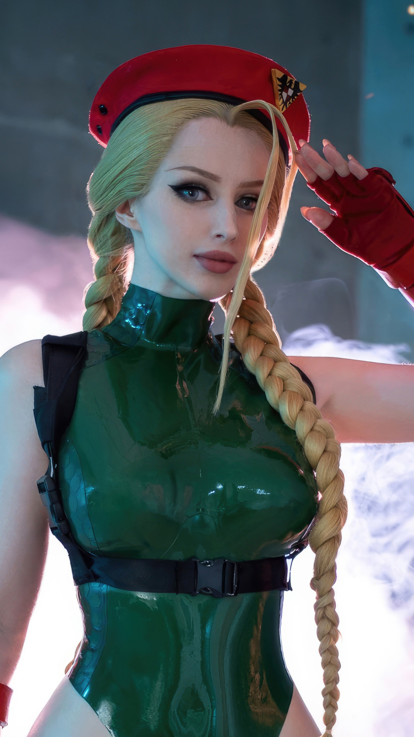 Download wallpaper cosplay, street fighter, cammy, section style in  resolution 824x1464