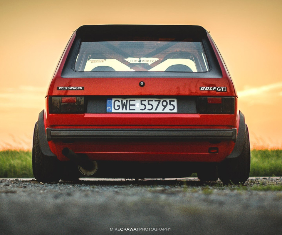 Download wallpaper Red, Volkswagen, Machine, Golf, Volkswagen Golf, Old ...