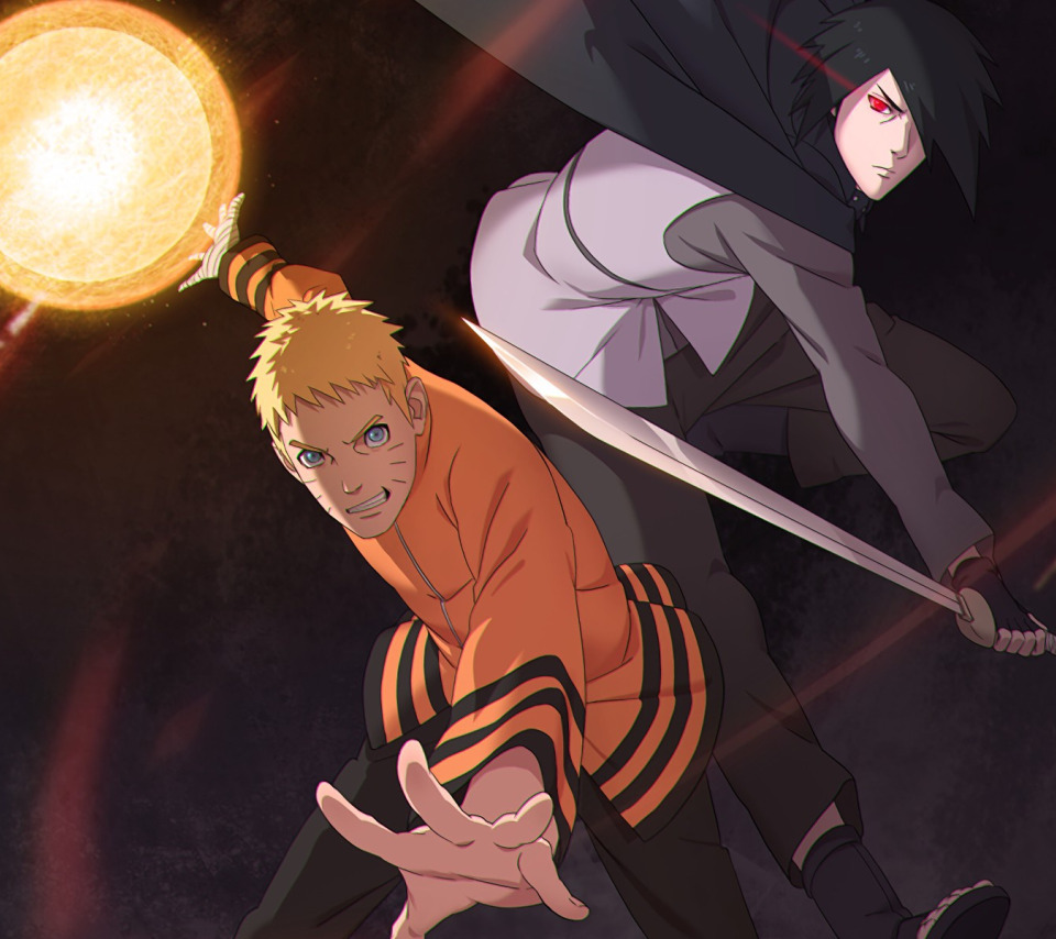 Download wallpaper sword, Sasuke, Naruto, anime, katana, ken, blade, ninja,  section shonen in resolution 960x854