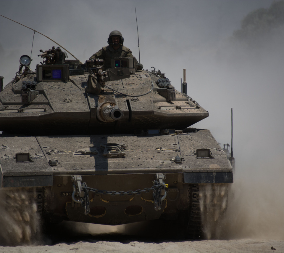 Download wallpaper power, tank, armored, powerful, Merkava, Israel, MK ...