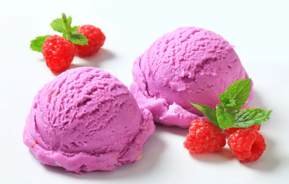 Picture berries, raspberry, ice cream, dessert, dessert, berries, raspberry, ice cream