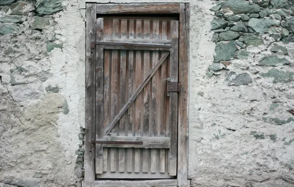 Picture lack of maintenance, spent, Wooden door