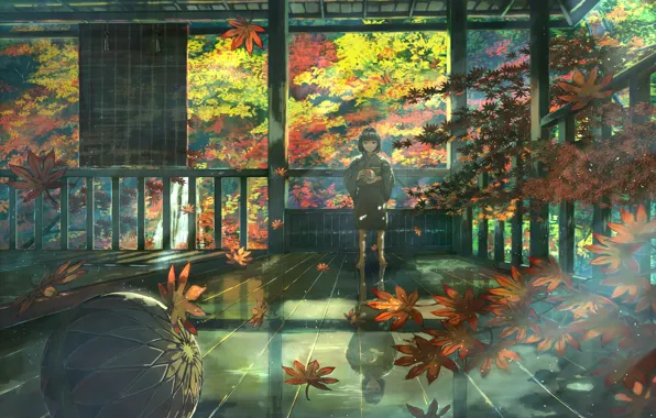 Autumn, child, the ball, Zashiki-warashi