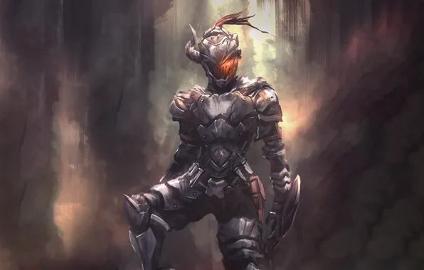 Armor, warrior, helmet, knight, Goblin Slayer