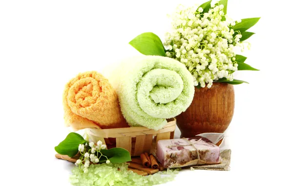 Picture relax, soap, flowers, bath, Spa, spa, towel