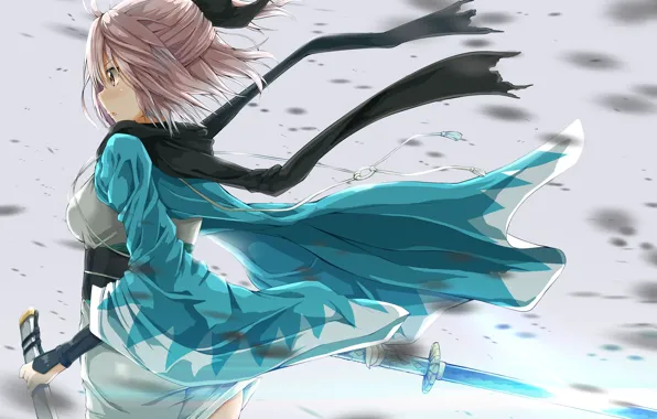Girl, anime, art, fate grand order
