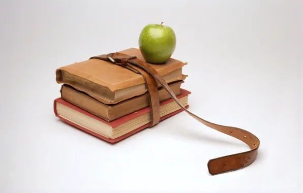 Books, Apple, minimalism, strap, knowledge