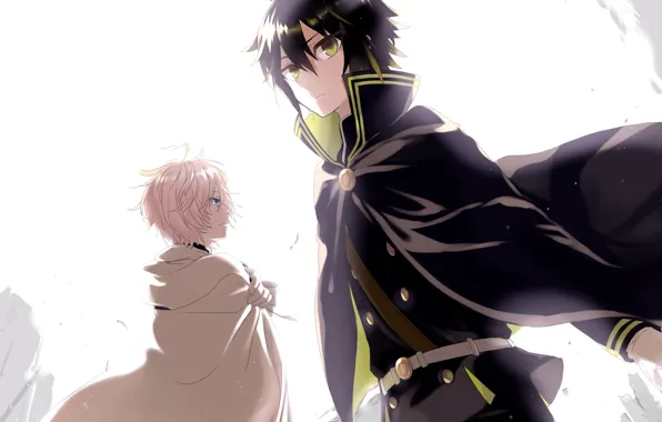 Guys, Owari no Seraph, The last Seraphim, Yuichiro Hakua, Michaela Hakua