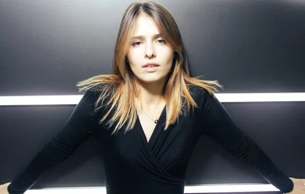 Picture look, girl, pose, actress, hair, Love Aksenov