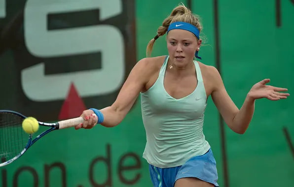 Picture the ball, racket, German tennis player, Witthöft Carina, Karina Witthoeft