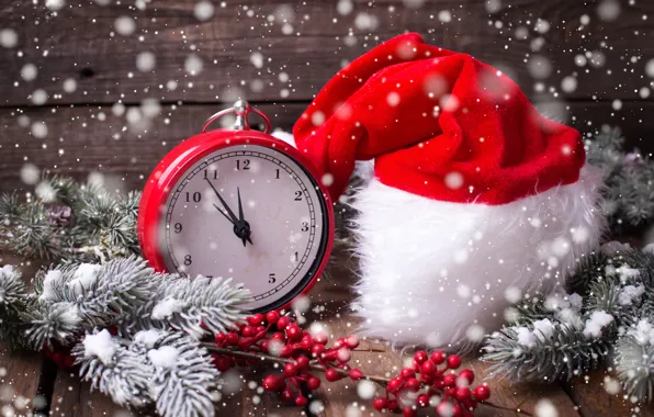 Picture snow, decoration, tree, New Year, Christmas, happy, Christmas, wood