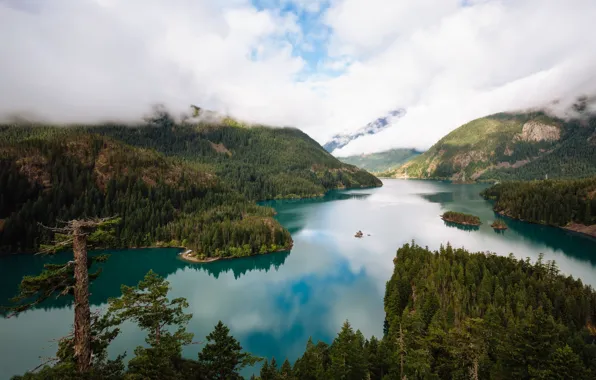 Wallpaper Diablo Lake, North Cascades