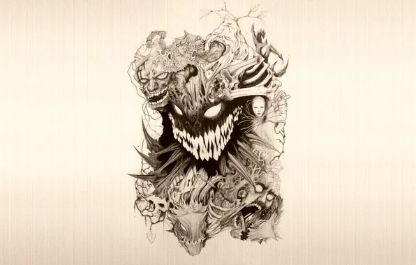 Death, the demon, horror, hell, 2012