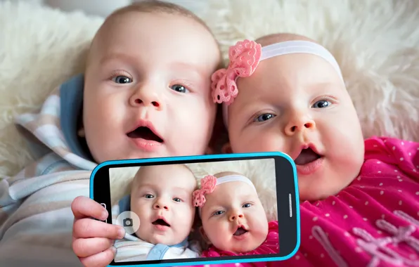 Children, photo, phone, kids, smartphone, baby, kid, Infants