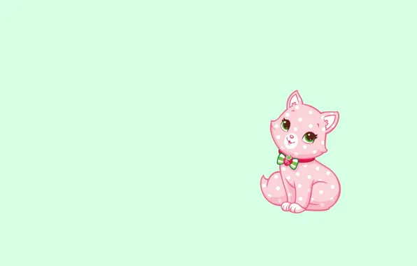 Picture background, art, children's, kitty