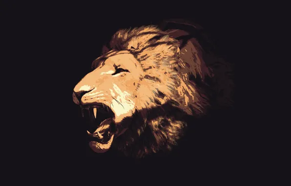 Leo, mouth, roar