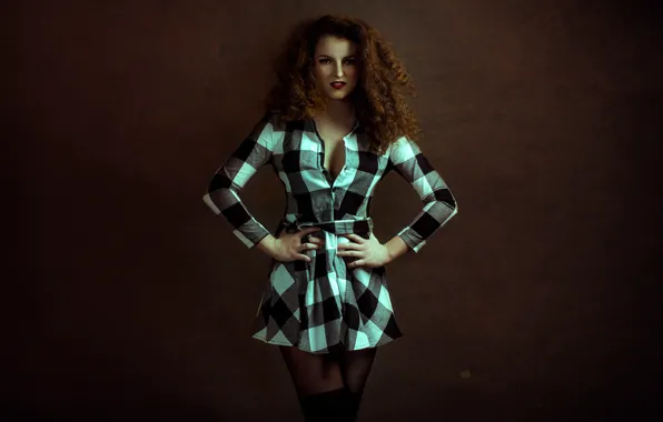 Picture face, style, background, hair, dress, stand, Sophie