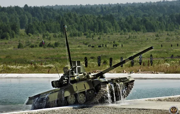 Picture water, tank, polygon, t-90