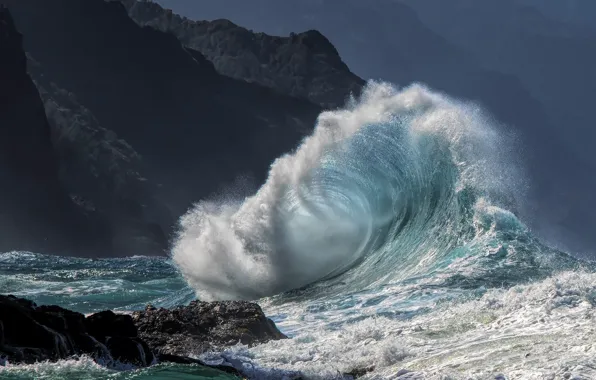 Sea, water, squirt, wave