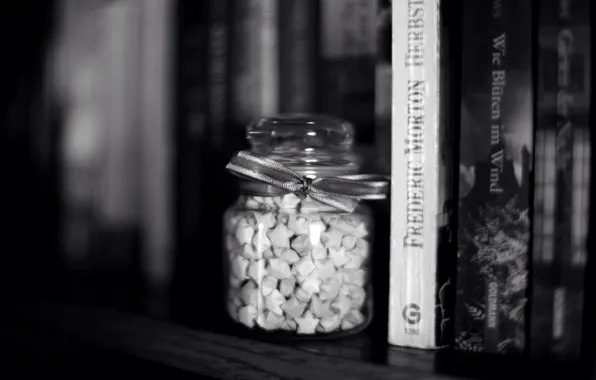 Picture stars, background, widescreen, black and white, Wallpaper, mood, star, books