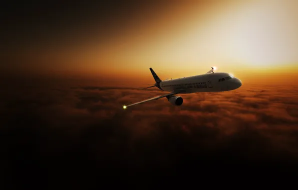 Picture The SKY, CLOUDS, FLIGHT, PASSENGER, The PLANE