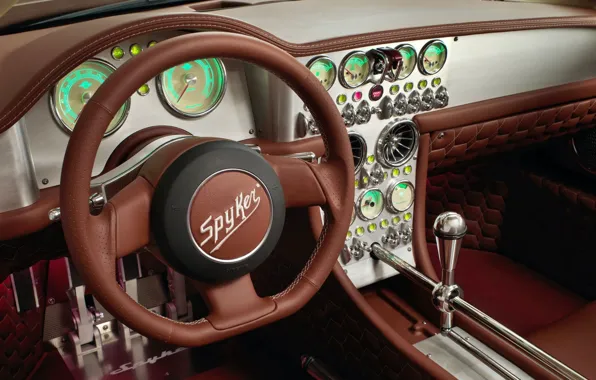 Picture design, interior, sports car, design, Spyker, interior, the interior of the car, sports car