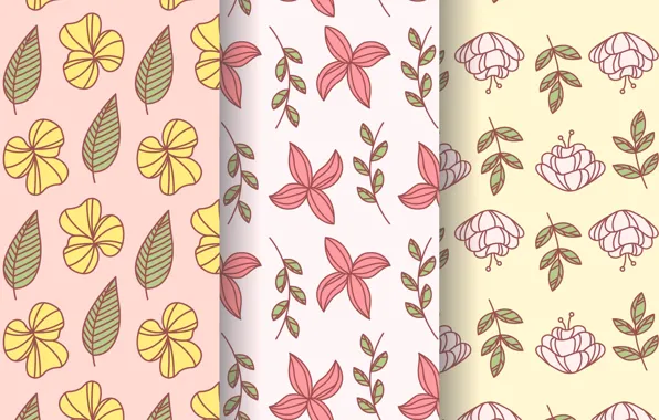 Flowers, background, texture, Flower, Pattern