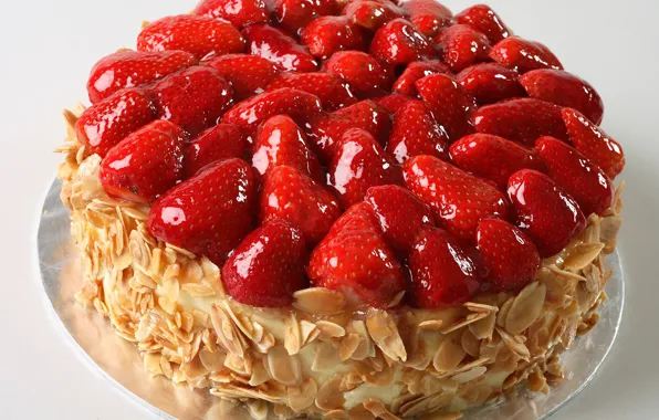 Picture berries, strawberry, cake, nuts