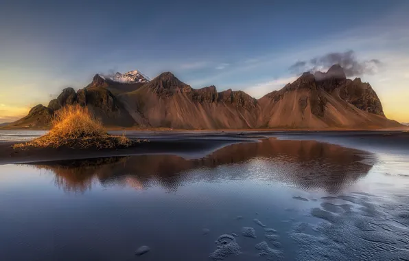 Picture mountains, Iceland, Iceland, Vestrahorn