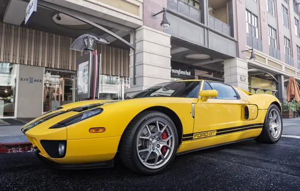 Picture city, ford, yellow, street