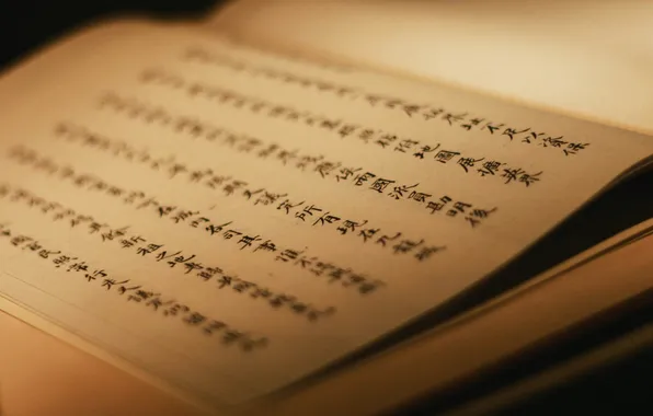Characters, book, page, Chinese