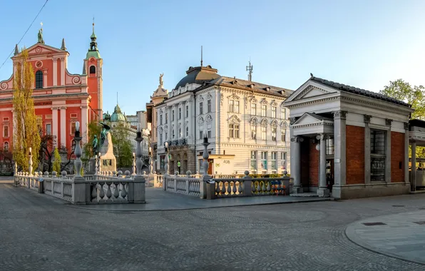 Picture street, building, Slovenia, Ljubljana, Ljubljana