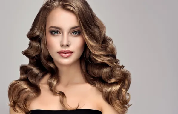 Background, portrait, brown hair, beauty