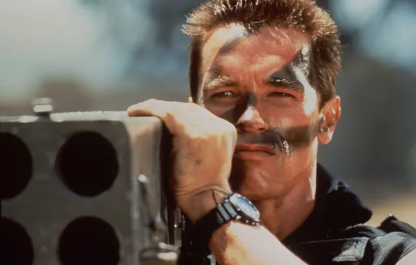Picture the film, Wallpaper, terminator, action, Commando, Arnold Schwarzenegger, Commando, arnold schwarzenegger