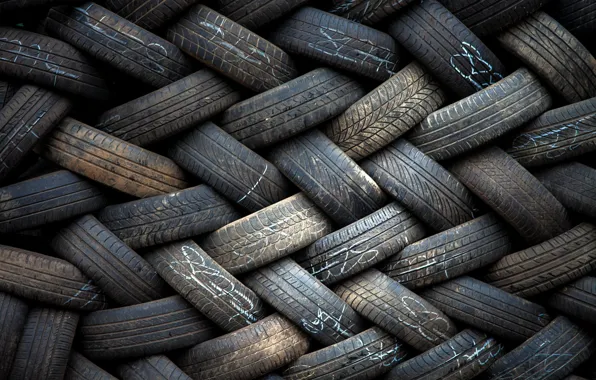 Background, texture, tires