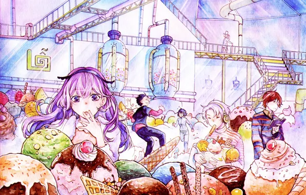 Girls, anime, art, boys, tagme artist