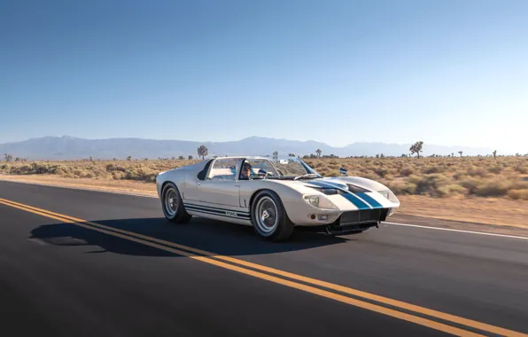 Picture road, Roadster, driver, 1965, Ford GT40, Prototype (GT108)
